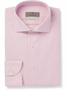 Canali - Impeccable Slim-Fit Striped Stretch-Cotton Shirt - Pink