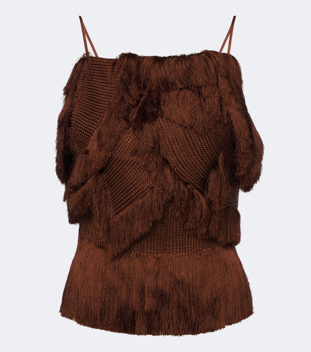 Xu Zhi Braided fringed top