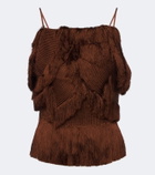 Xu Zhi Braided fringed top
