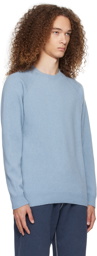 Sunspel Blue Raglan Sweater