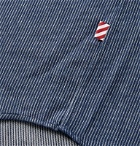 Freemans Sporting Club - Striped Brushed-Cotton Shirt - Blue