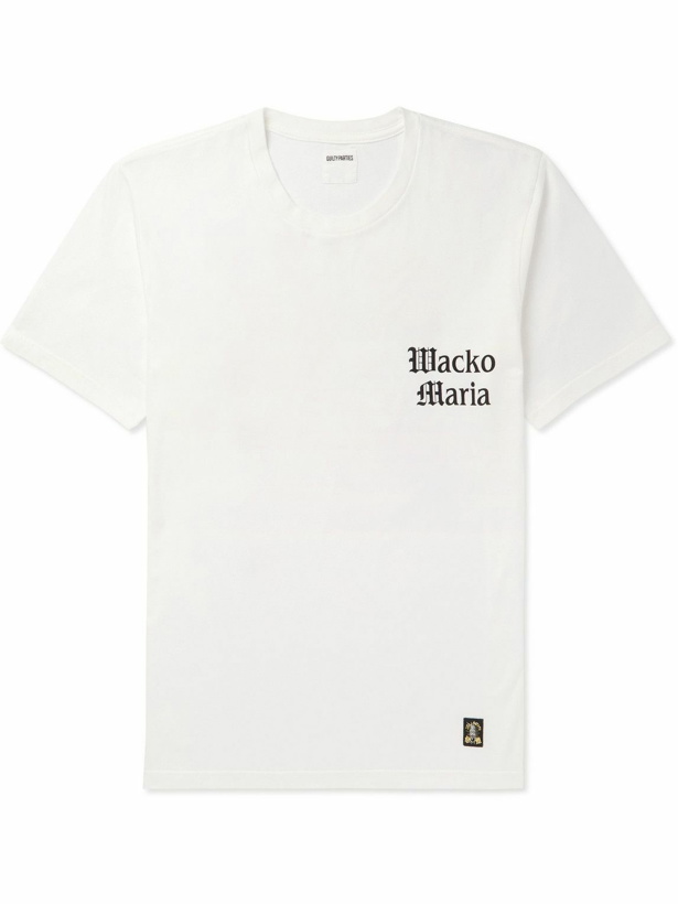 Photo: Wacko Maria - Tim Lehi Logo-Print Cotton-Jersey T-Shirt - White