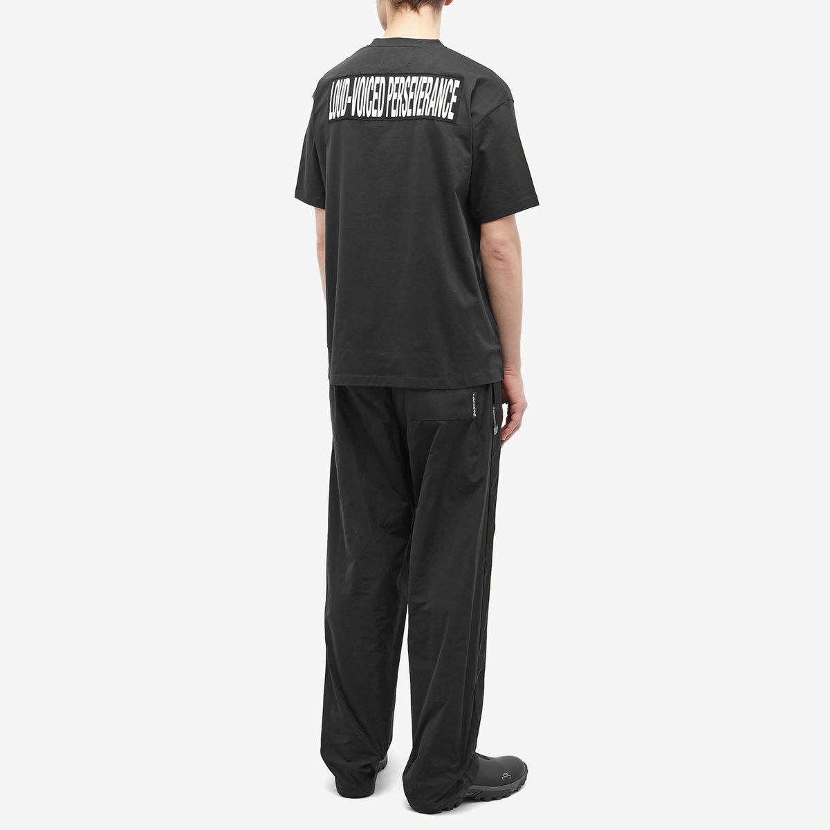 RAF SIMONS X FRED PERRY Mens Black Cotton T shirt Enamel