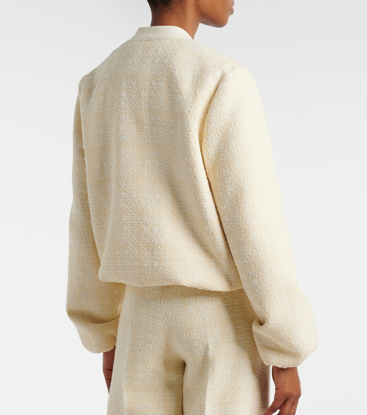 Gucci Checked cotton-blend tweed jacket