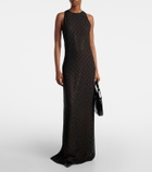 Gucci GG embellished silk gown