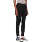 Greg Lauren Black Denim Cargo Pants