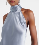 Galvan Sienna halterneck satin gown