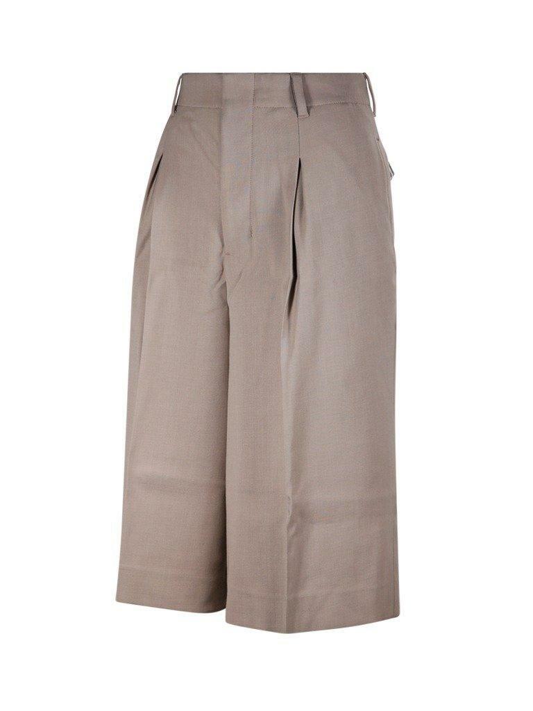 Ami Alexandre Mattiussi Paris Faille High Waisted Knee-length Shorts