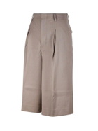 Ami Alexandre Mattiussi Paris Faille High Waisted Knee-length Shorts