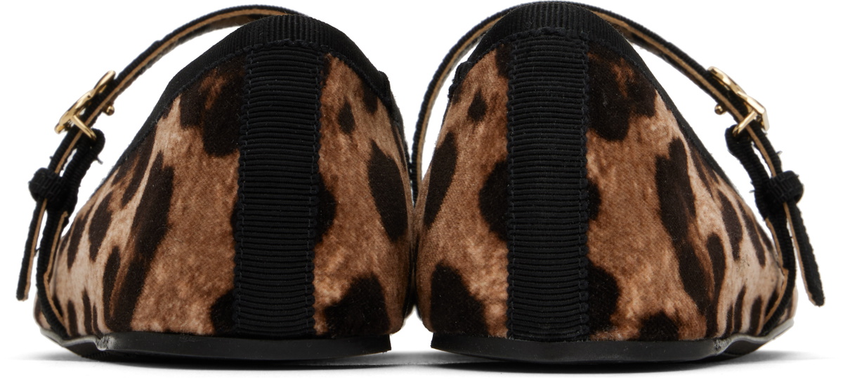 Dolce & Gabbana Black Slip On Ballerina Flats Wool Knit Shoes