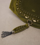 Chloé Marcie Foulard Small velvet shoulder bag