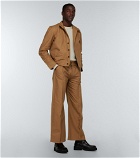 Winnie New York - Wide-leg cotton-blend pants
