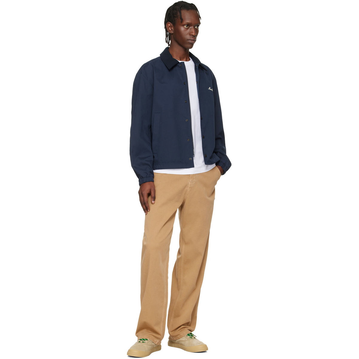 Moncler Tan Cotton Blend Gabardine Cargo Pants