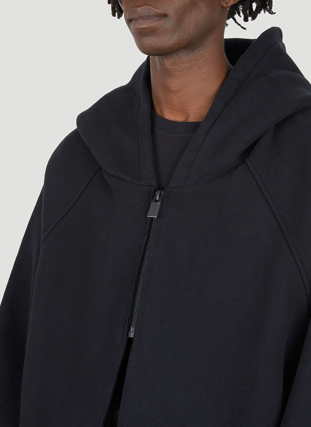 Raw Cut Hooded Sweatshirt in Black 1017 ALYX 9SM