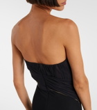 Nensi Dojaka Cutout strapless gown