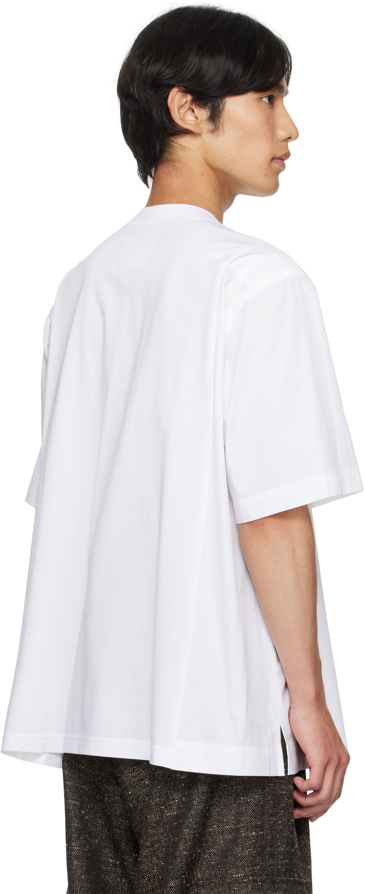 sacai 国内買付 Poplin x Cotton Jersey T-Shirt Cotton Poplin x Cotton Jersey T-Shirt | sacai Official Store