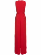 MAX MARA Sondrio Belted Cady Long Jumpsuit