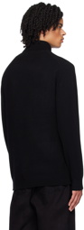 BEAMS PLUS Black Rolled Turtleneck