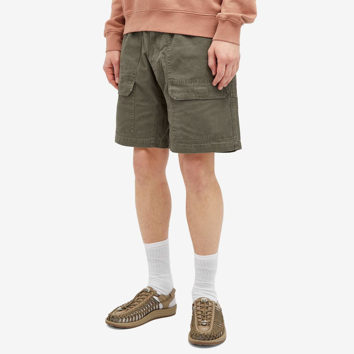 Gramicci Men's Canvas Equipment Shorts in Dusted Slate Gramicci