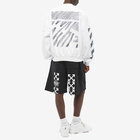 Off-White Men's Scribble Diag Boxy Crew Neck Sweat in White