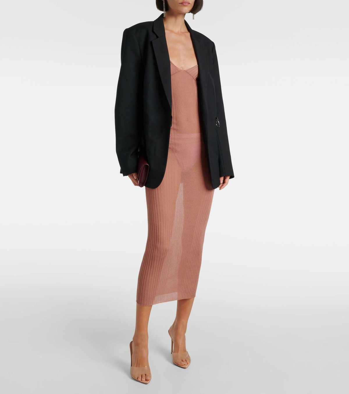 Nensi Dojaka x Calvin Klein sheer midi dress Nensi Dojaka