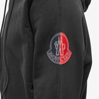 Moncler Men's Genius Arm Logo Zip Hoody in Black