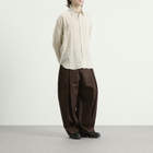 Sage Nation Men's Box Pleat Trouser in Brown
