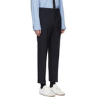 Marni Navy Tropical Wool Trousers