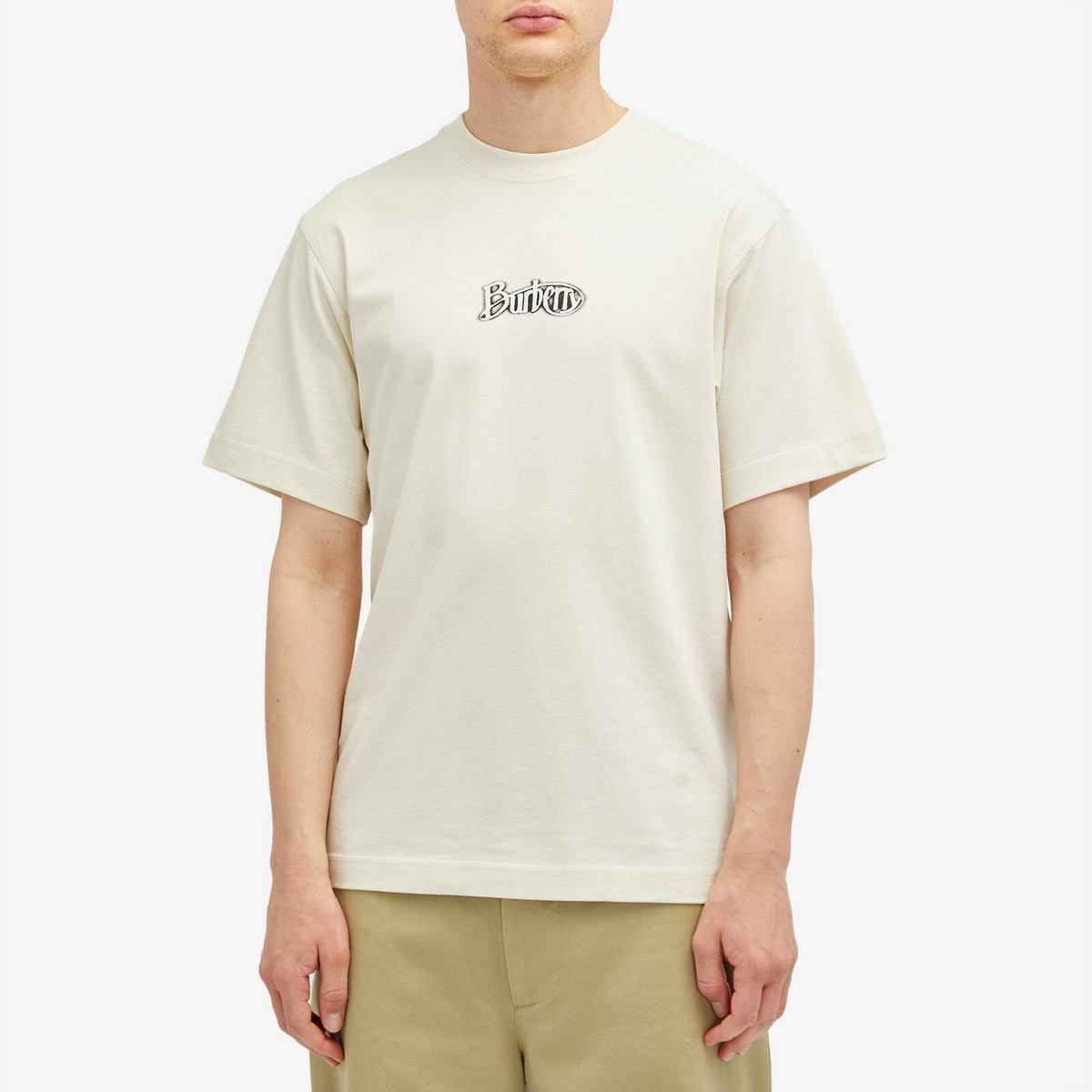 Burberry Men s Archive Logo T Shirt in Tundra Burberry