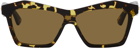 Bottega Veneta Tortoiseshell Shiny Sunglasses