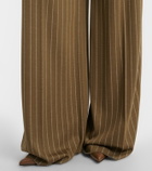 Max Mara Pinstripe pleated wide-leg pants