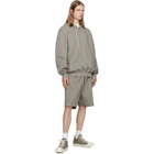 Rick Owens Taupe Tower Heavy Jersey Hoodie