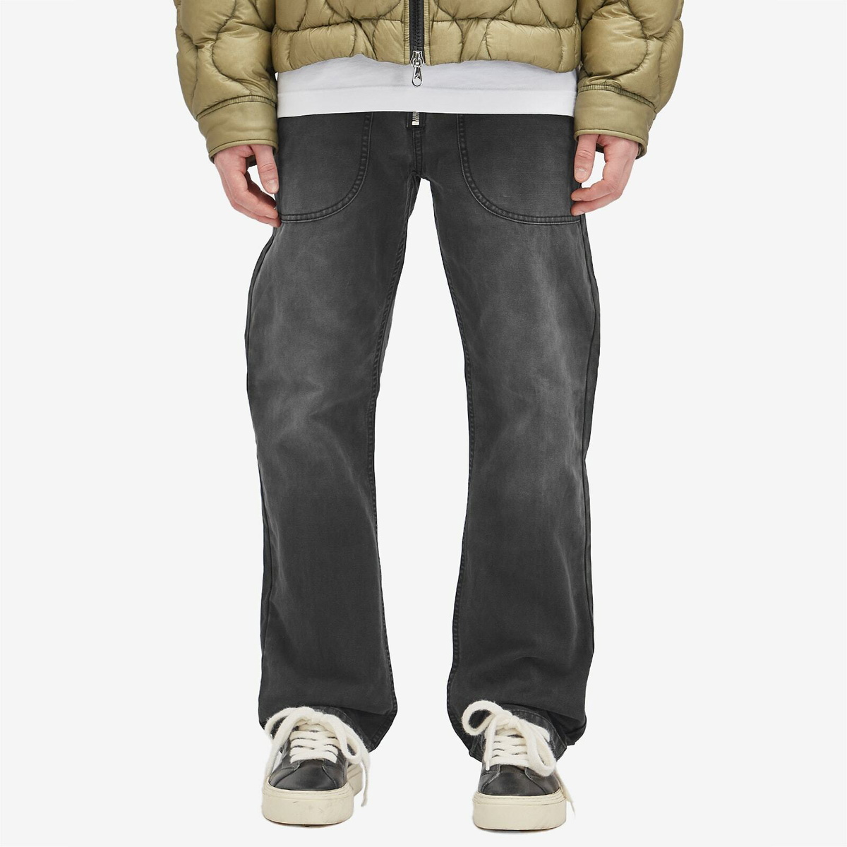 Cole Buxton Men's Canvas Carpenter Pants in Black