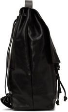 Marsèll Black Leather Cartaino Backpack