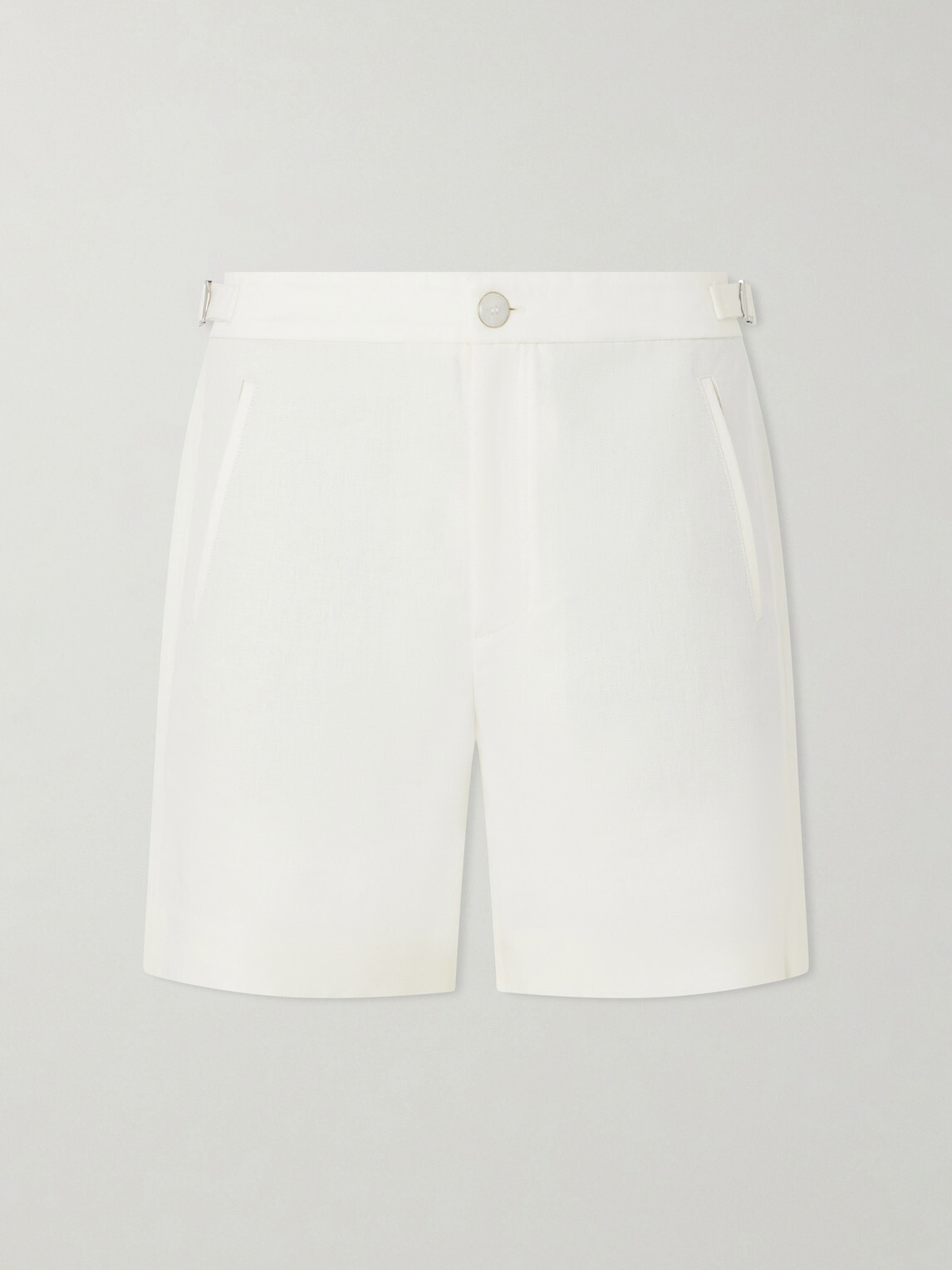 God's True Cashmere - Straight-Leg Linen-Twill Shorts - White