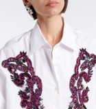 Dries Van Noten Embellished cotton shirt