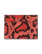 Moschino Womens Cardholder Rust