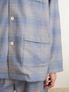 Derek Rose - Kelburn 52 Checked Cotton Pyjama Set - Blue