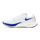 Nike White and Blue Air Zoom Pegasus 37 Sneakers
