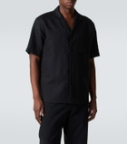 Gucci GG Canvas linen-blend bowling shirt