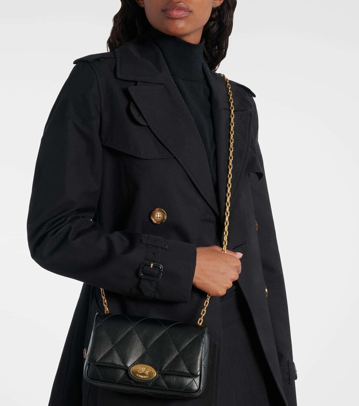 Burberry Small quilted leather shoulder bag