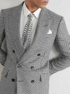 TOM FORD - Sequin-Detailed Houndstooth Wool-Blend Suit Jacket - Black