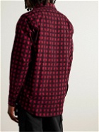 Randy's Garments - Checked Brushed-Cotton Shirt - Red