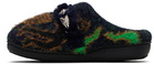 Toga Virilis Navy SUBU Edition Knit Slipper Loafers