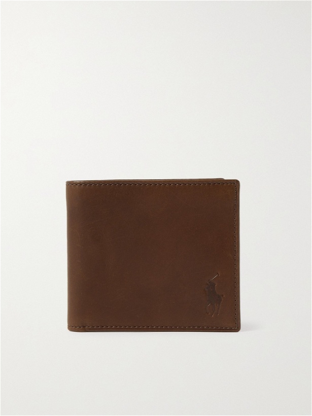 Photo: POLO RALPH LAUREN - Logo-Debossed Leather Billfold Wallet - Brown