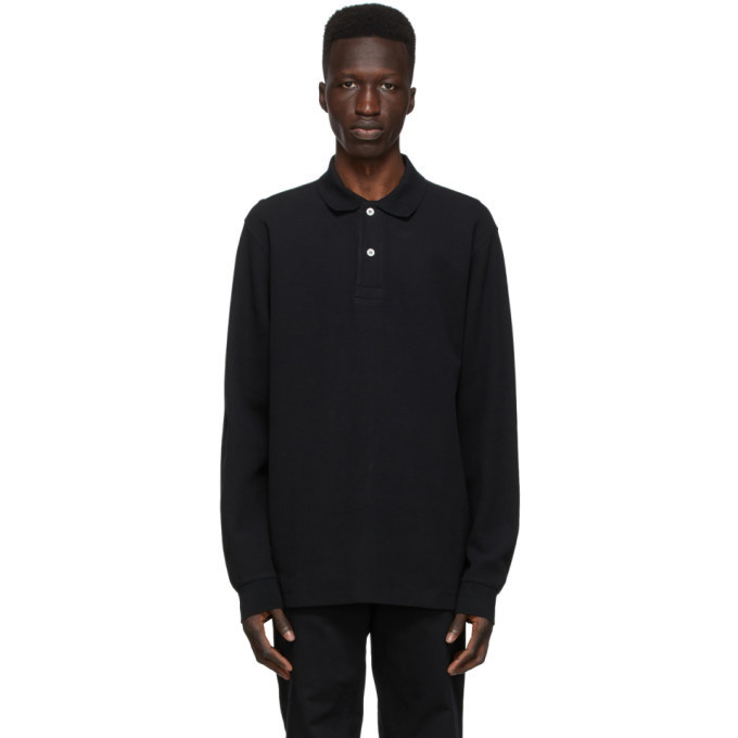 Norse Projects Black Ruben Long Sleeve Polo Norse Projects