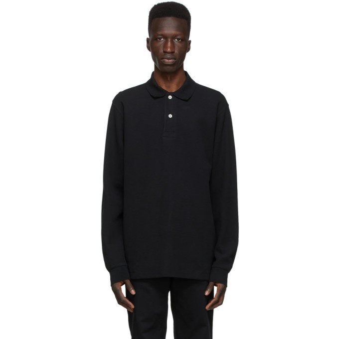 Photo: Norse Projects Black Ruben Long Sleeve Polo
