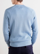 Brunello Cucinelli - Ribbed Cotton Sweater - Blue