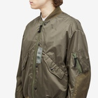 Comme des Garçons Homme Men's 3 Layer Nylon Bomber Jacket in Khaki