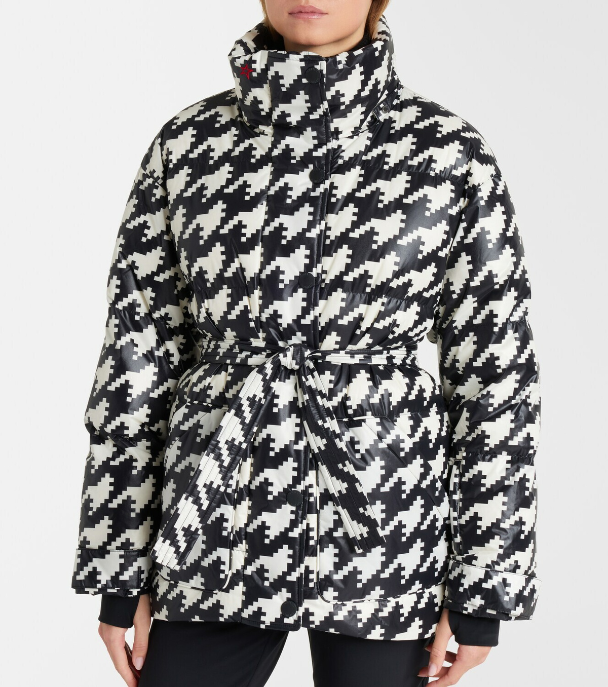 Perfect Moment Cortina houndstooth ski jacket